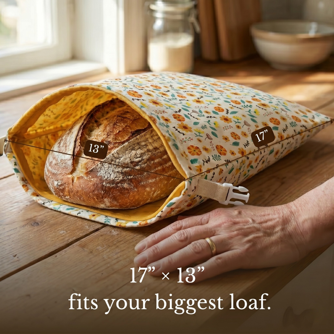 Handmade 100% Beeswax Bread Bags