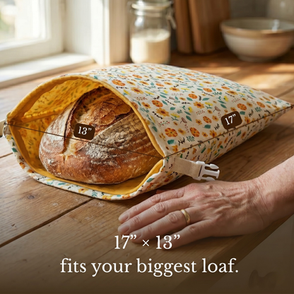 Handmade 100% Beeswax Bread Bags