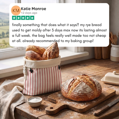 Handmade 100% Beeswax Bread Bags
