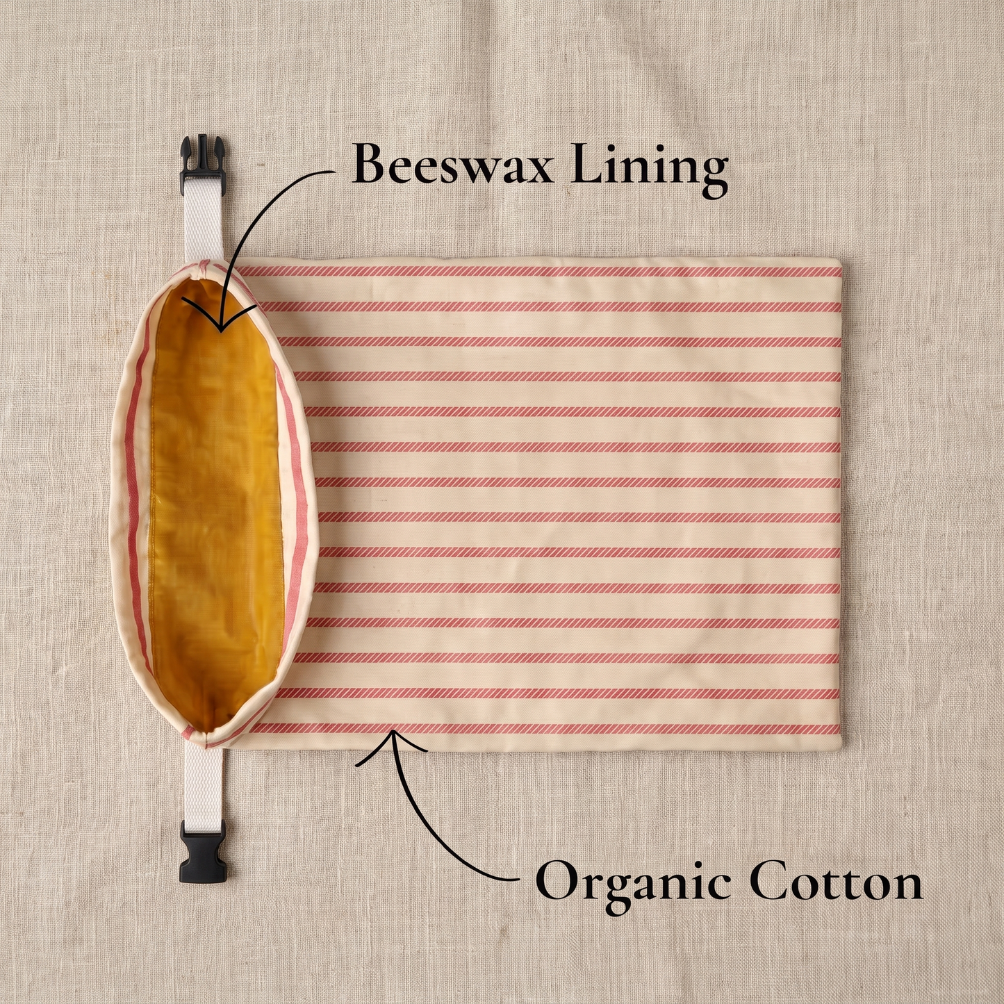 Handmade 100% Beeswax Bread Bags